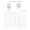 BMPAALN DIN 985 Black Carbon Steel Hex Lock Nut, Nylon Self-Locking Slip Nut (M3, 50 pcs) view 2