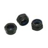 BMPAALN DIN 985 Black Carbon Steel Hex Lock Nut, Nylon Self-Locking Slip Nut (M3, 50 pcs) view 3