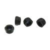 BMPAALN DIN 985 Black Carbon Steel Hex Lock Nut, Nylon Self-Locking Slip Nut (M3, 50 pcs) view 4