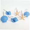 Decorative Resin Shower Curtain Hooks, Seashell Design, 12-Piece Set view 2