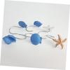 Decorative Resin Shower Curtain Hooks, Seashell Design, 12-Piece Set view 4