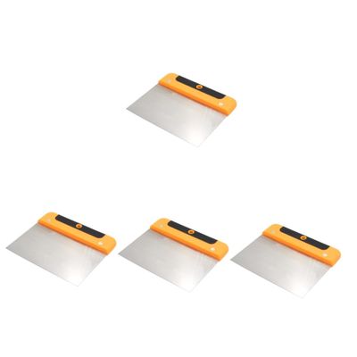 Gadpiparty 4-Piece Stainless Steel Scraper Tool Set with Ergonomic Handles