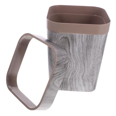 Cabilock Lidless Decorative Wastebasket for Bedroom, Bathroom, and Office, Break-Resistant and Durable