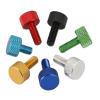 Red Aluminum Knurled Knob Screws, M3/M4/M5/M6, 6–20 mm, 5-Pack view 1
