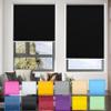 No-Drill Roller Blind 80 x 240 cm, Privacy and Sun Protection, Black view 1