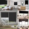 No-Drill Roller Blind 80 x 240 cm, Privacy and Sun Protection, Black view 2