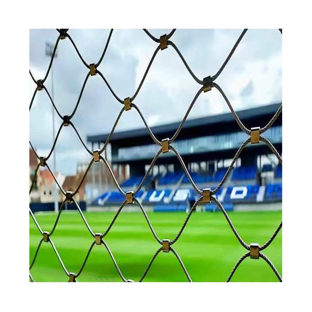 Stainless Steel Safety Net, Galvanized Wire Fence Roll, Fall Protection, Garden Net (L2.3 x W12 m / L7.54 x W39.37 ft)
