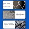 Stainless Steel Safety Net, Galvanized Wire Fence Roll, Fall Protection, Garden Net (L2.3 x W12 m / L7.54 x W39.37 ft) view 4