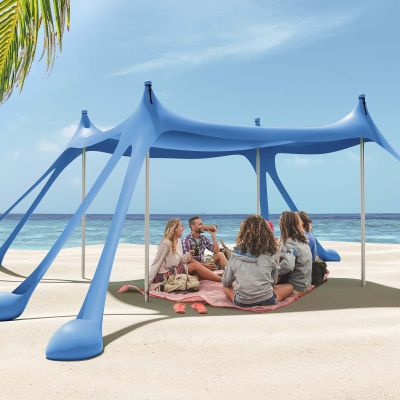 Gardentime Beach Canopy, 3 x 3 m, UPF 50+, Blue
