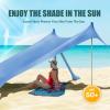 Gardentime Beach Canopy, 3 x 3 m, UPF 50+, Blue view 2