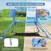 Gardentime Beach Canopy, 3 x 3 m, UPF 50+, Blue view 3