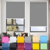 Blackout Roller Blind with Clip-On Brackets, No Drilling, 115 x 80 cm, Dark Gray view 1