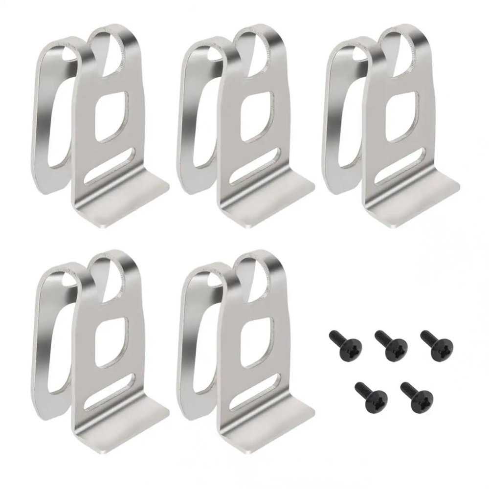 5-Piece Electric Drill Belt Clip Replacement Hook Set