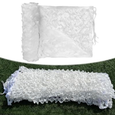 TZYYAO Camouflage Net for Hunting, Shade Net, White, 4 x 6 m / 13.1 x 19.7 ft