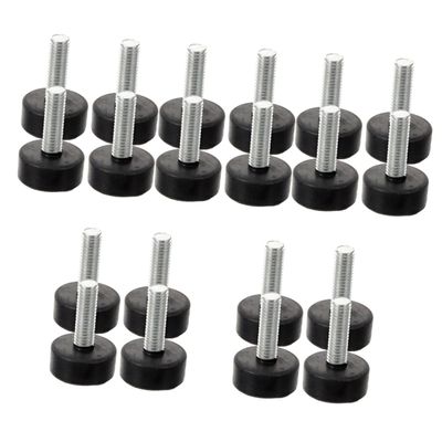 Housoutil 5-Set Adjustable Rubber Leveling Feet for Sofas and Tables