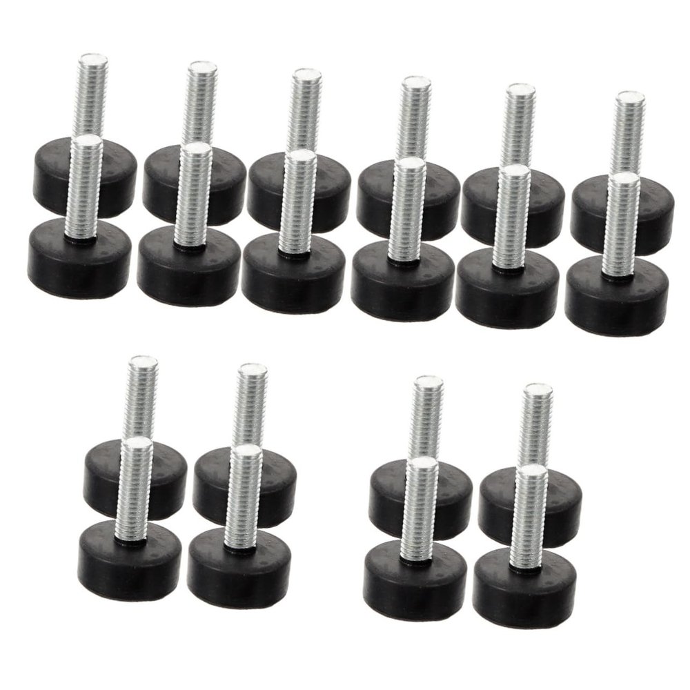 Housoutil 5-Set Adjustable Rubber Leveling Feet for Sofas and Tables