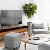 Ottoman Slipcover for Square or Rectangular Footstools, 40x40/50x50/60x60 cm, Stretch Cover, Washable (#5, 40x40 cm) view 2
