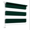 Stylo Day & Night Roller Blind, No Drilling, 52 x 220 cm, Bottle Green view 1