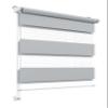 Stylo Day-Night Roller Blind, No Drilling, Universal Mechanism, Semi-Transparent/Blackout, 99 x 220 cm, Light Gray view 1
