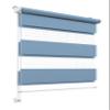 Stylo Day and Night Roller Blind, No Drilling, Light Blue, 92 x 150 cm view 1