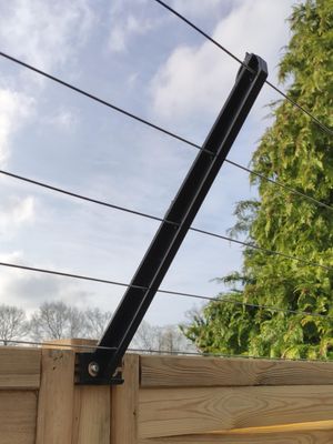 35-Piece Anti-Climb Guard for Wooden Fences, Insulator Fence Extension