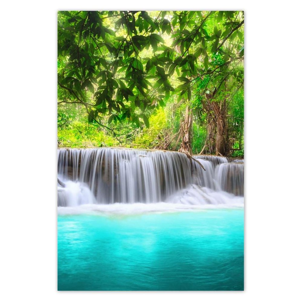 Generic Wall Sticker Decorative Photo Decal 80 x 120 cm Waterfall in Asia, No. H881M_NS1C