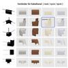 netproshop 1-Pc. Cable Channel Connector 19x16 mm, Inner Corner, Light Brown Mottled view 2