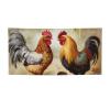 Large Blank Chicken and Rooster Banner, Personalized, 300D Polyester view 1