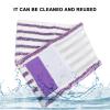 minkissy 2-Piece Microfiber Mop Head Replacements, Reusable Machine-Washable Mop Pads for Effective Floor Cleaning view 2