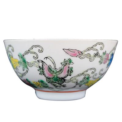 Porcelain Rice, Cereal, Porridge and Soup Bowl, Antique Palace Style, 11.5 cm