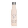 polar-effekt Insulated Stainless Steel Water Bottle, 16.9 oz, Cream, Engraved view 2
