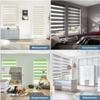 Zarnan Klemmfix Double Roller Blind, No Drilling, Marble, 70 x 210 cm (66 cm Fabric Width) view 2