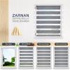 Zarnan Klemmfix Double Roller Blind, No Drilling, Marble, 70 x 210 cm (66 cm Fabric Width) view 3