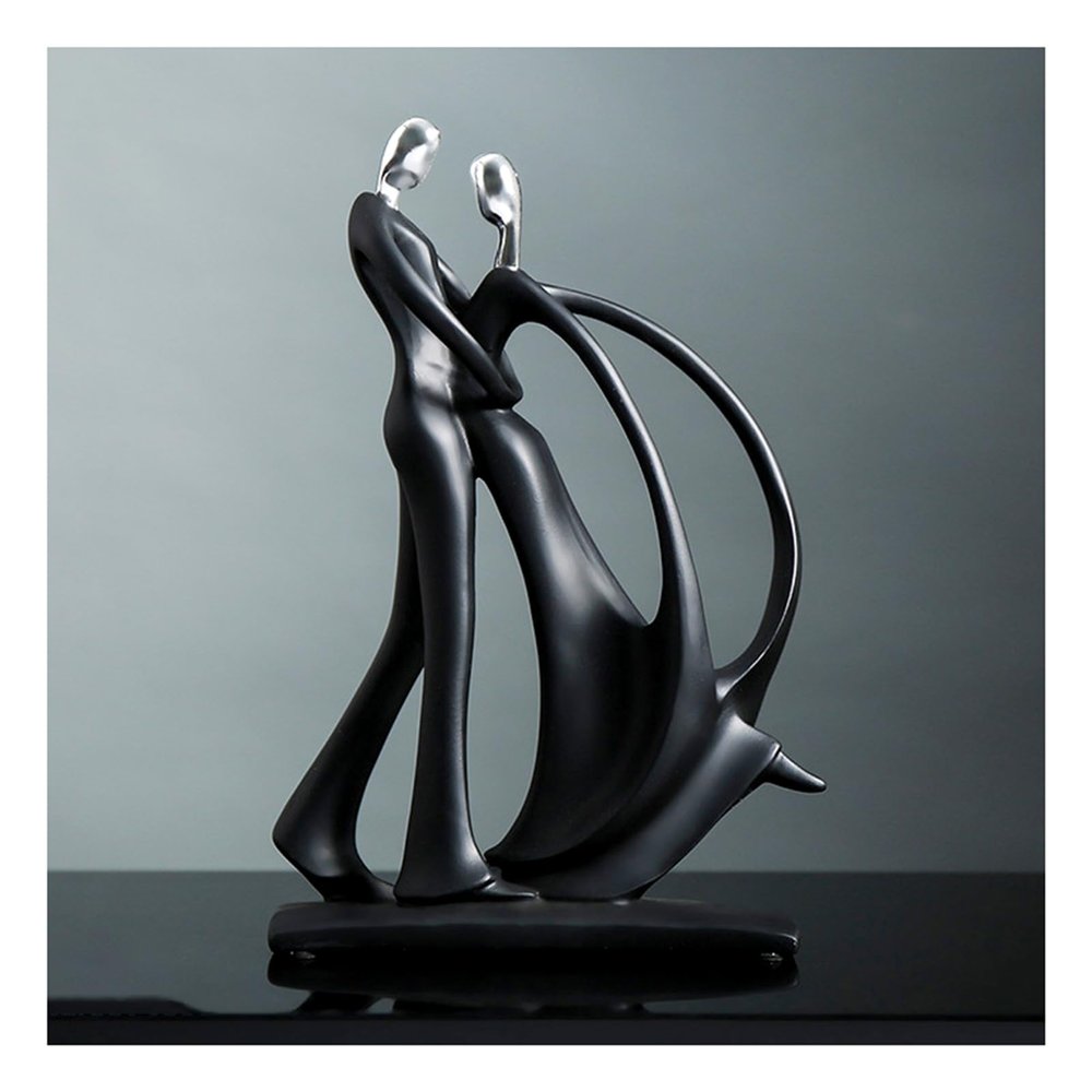 Tauzveok Abstract Dancing Couple Resin Sculpture