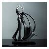Tauzveok Abstract Dancing Couple Resin Sculpture view 1