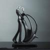 Tauzveok Abstract Dancing Couple Resin Sculpture view 2