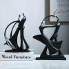 Tauzveok Abstract Dancing Couple Resin Sculpture view 3