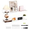 Sezanrpt 76cm Clear Acrylic Floating Wall Shelves, 2-Pack view 1