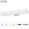 Sezanrpt 76cm Clear Acrylic Floating Wall Shelves, 2-Pack view 2