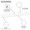 Sezanrpt 76cm Clear Acrylic Floating Wall Shelves, 2-Pack view 4