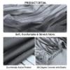 Gray and Gold Marble Stretch Sofa Cover, Washable Universal Couch Slipcover view 3