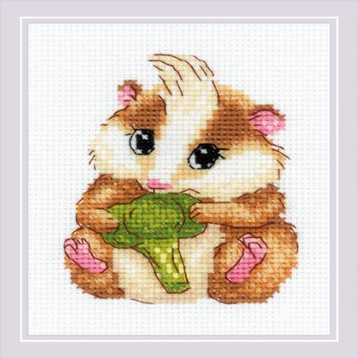 RIOLIS 2185 Hamster Counted Cross-Stitch Kit, 12.7 x 15.9 cm