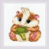 RIOLIS 2185 Hamster Counted Cross-Stitch Kit, 12.7 x 15.9 cm view 1