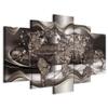 B&D XXL Modern 5-Piece Gel-Texture Canvas Print, 100 x 50 cm view 1