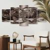 B&D XXL Modern 5-Piece Gel-Texture Canvas Print, 100 x 50 cm view 4