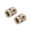 QUARKZMAN 5 mm Bore Plain Bearings, 10 mm OD, 15 mm Height, Brass and Graphite, 2-Pack view 1