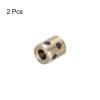 QUARKZMAN 5 mm Bore Plain Bearings, 10 mm OD, 15 mm Height, Brass and Graphite, 2-Pack view 3