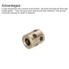 QUARKZMAN 5 mm Bore Plain Bearings, 10 mm OD, 15 mm Height, Brass and Graphite, 2-Pack view 4