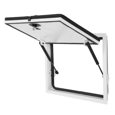 Asixxsix RV Access Hatch Door, 20 x 12 in, Aluminum Alloy, with Safety Lock