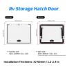 Asixxsix RV Access Hatch Door, 20 x 12 in, Aluminum Alloy, with Safety Lock view 3